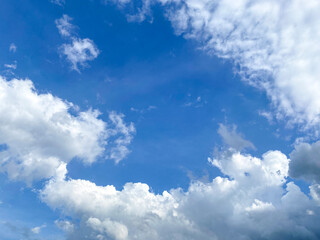 Naklejka na ściany i meble closeup cloudy with blue sky background.