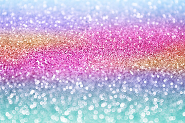 Fun rainbow birthday glitter unicorn princess party pony background invitation or kids confetti abstract pattern - 531739073