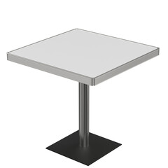 3D rendering illustration of a dining booth table