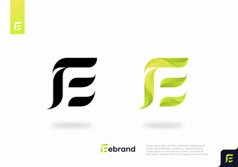 Letter E logo icon design template vector