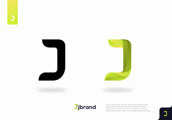 Letter J logo icon design template vector