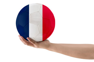 MAN'S HAND SOCCER BALL COUNTRIES FLAG