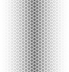 Geometric pattern of black figures on a white background.Option with a AVERAGE fade out.