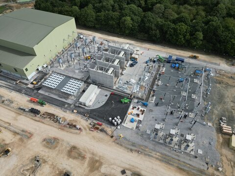 Dogger Bank Onshore Electrical Converter Station Which Will Take The Electricity Generated By The Wind Turbines And Convert It From HVDC To HVAC Current 