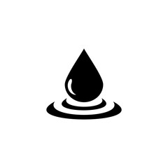 of black water drop and splash