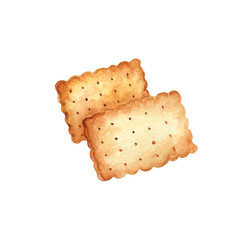 Watercolor bakery clipart set of cookies. For cafe menu, for barista, for stickers and postcards, for all, who like fresh pastry