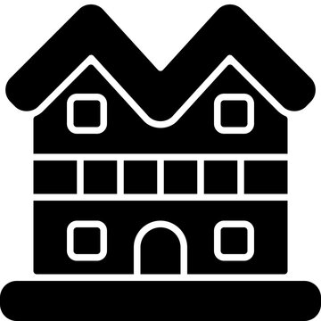 Multifamily House Flat Icon