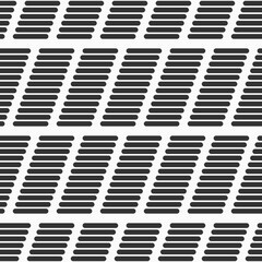 Abstract geometric seamless pattern with parallel lines. Repeating striped seamless pattern. Black and white vector seamless background.
