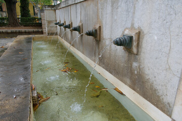 Fountain in Royal Garden (S'Hort del Rei) of Palma de Mallorca