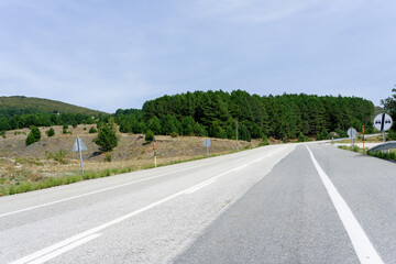 Igneada national park road and view. Igneada district Kirklareli city. Turkey.