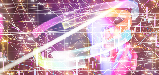 Futuristic wave, Futuristic data stream