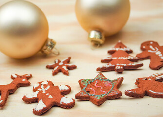 Full Frame Shot Of Gingerbread Cookies