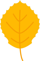 Autumn Leaf. Fall Plant icon. Vector illustration