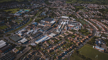 aerial view of Bristol, United Kingdom