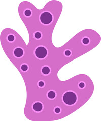 Seaweeds corals Sea Plant. Vector illustration