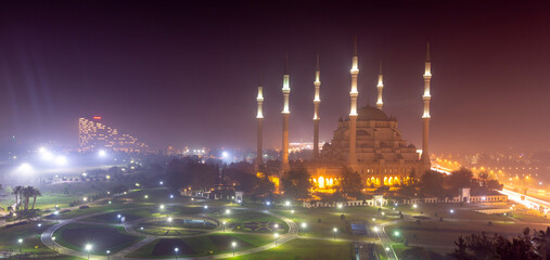 Adana Sabanci Central Mosque aerial view
