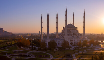 Plakat Adana Sabanci Central Mosque aerial view