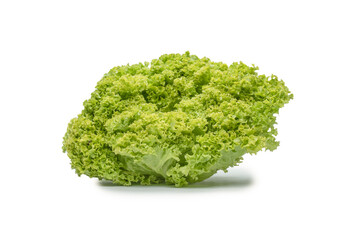 Iceberg lettuce isolated on white background.
