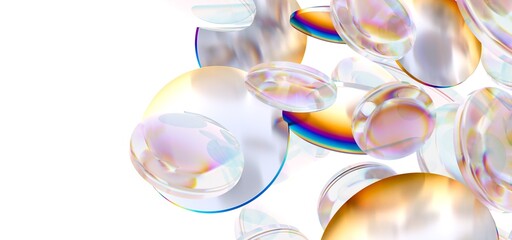 Modern Trendy Hyaluronic Acid Molecules Vitamin