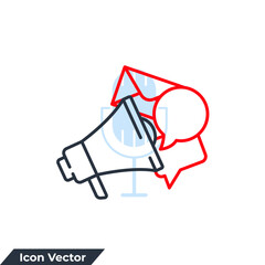 marketing icon logo vector illustration. digital marketing symbol template for graphic and web design collection