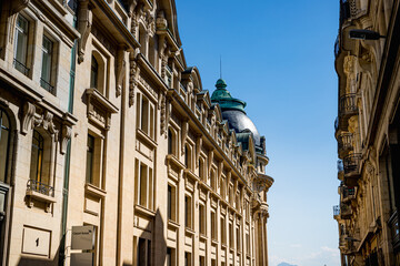 Fototapeta premium Dans les rues de Lausane en Suisse