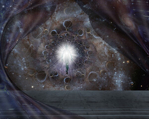 Soul in fractal of planets