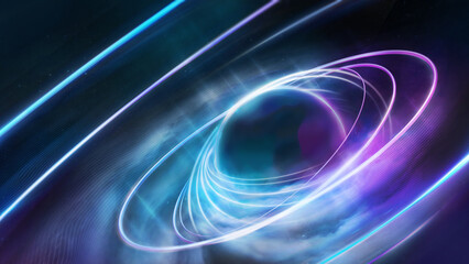 glowing earth abstract background