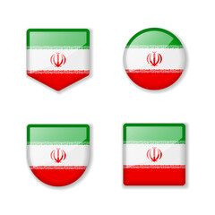 Flags of Iran - glossy collection.