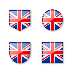 Flags of United Kingdom - glossy collection.
