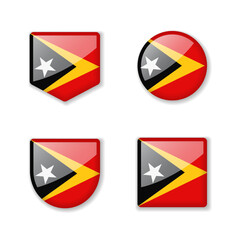 Flags of East Timor - glossy collection.