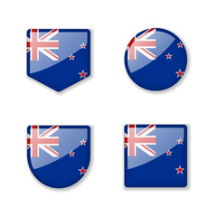 Flags of New Zealand - glossy collection.