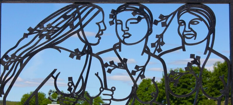 Metalltor am Skulpturenpark Vigeland mit arbeiten von Gustav Vigeland