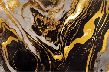 A black and gold marble background with gold flecks, an airbrush painting, abstract expressionism, matte background, soft mist, painterly, realistic