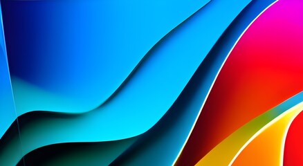 Obraz premium 3D modern wave curve abstract presentation background. Luxury paper cut background. Abstract decoration, halftone gradients, illustration.
