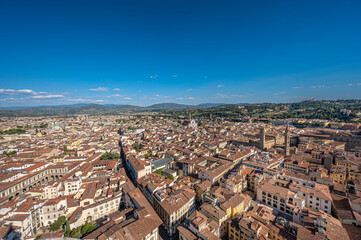 Fototapeta premium Pictures of Florence from above. Panorama of the city.