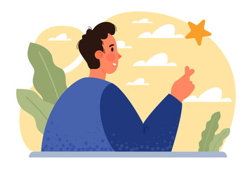 Hope concept. New beginning and faith in the future, support