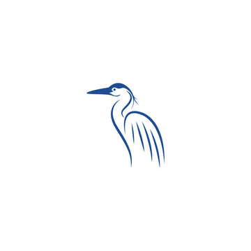 recommend clip art: Heron logo icon illustration