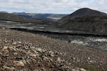 The Geldingadalir volcano site in Iceland.  This was shot August 1, 2022, several days before it started erupting again.