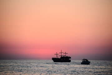 Mirage sunset over the Black Sea, Batumi