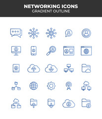 Modern Networking Icon Packs