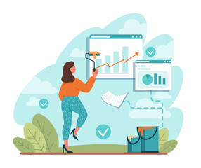 Business launching and boost concept. Company and personal