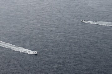 Barcos, paisaje, mar, playa, vacaciones