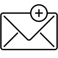 Fototapeta premium Mail email envelope letter icon