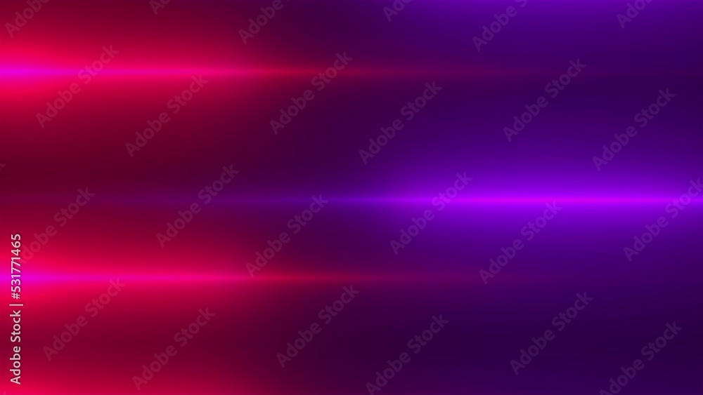 Poster horizontal neon lines. computer generated 3d render