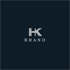 Letter Hk logo, h&k vector Logo, Letter Vector Design For Business or Brand, HK Logo Letter design template, Letter hk logo design, Alphabet letters logo HK, HK logo design