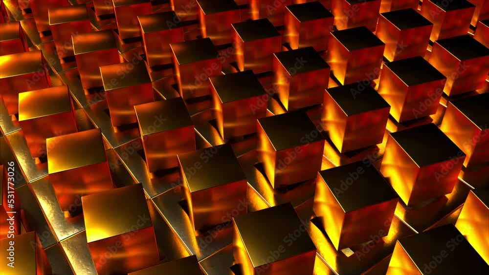 Poster rotation cubes. computer generated 3d render