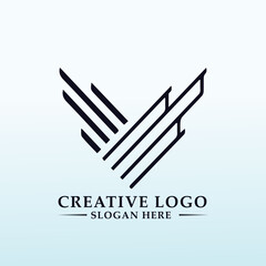 General Holding Company Logo Design letter V