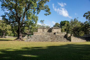 Fototapeta na wymiar Stunning architecture at the Copan Ruinas, Honduras