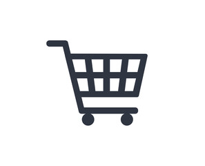 Isolated shopping cart icon. 
