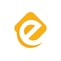 E Letter of Creative Logo